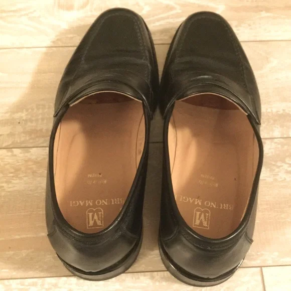 EUC Bruno magli black ivy penny loafers Men display picture 2